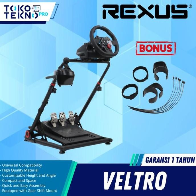 Rexus Veltro RSS-01 / RSS01 Steering Wheel Stand Racing Simulator Stand Universal Compatibility