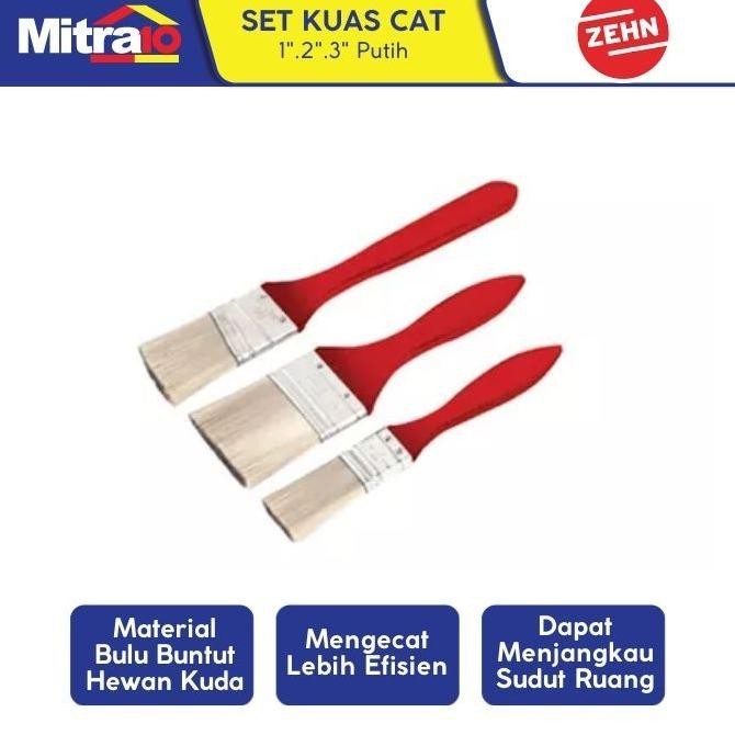 

baru paket kuas roll bak cat zehn - isi 3 pcs - roller mini cat tembok