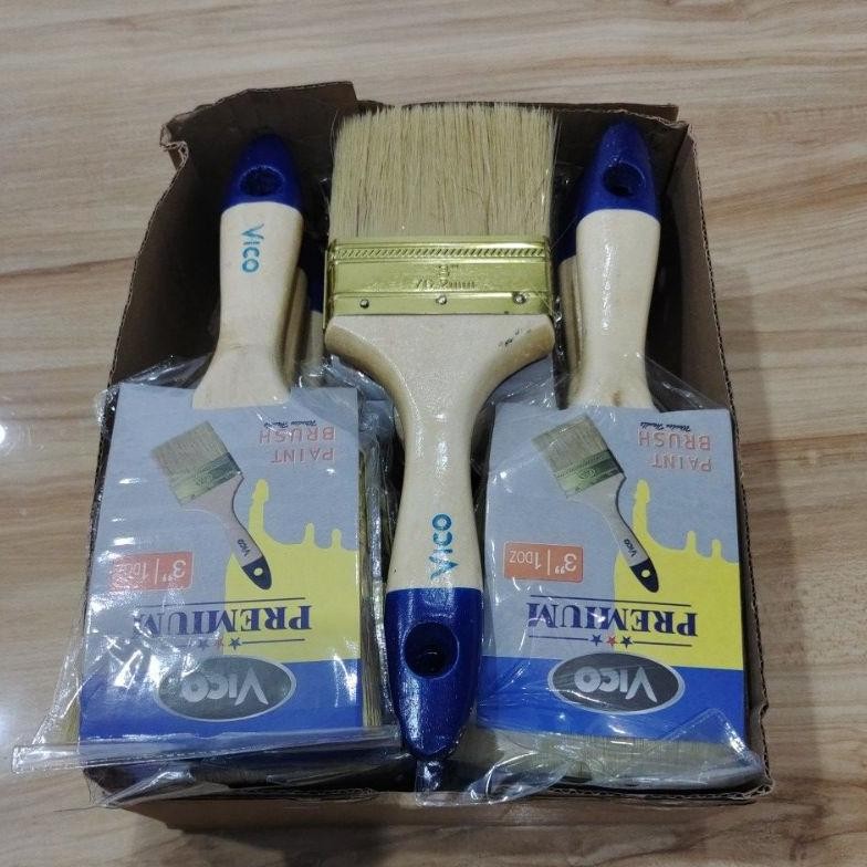 

baru kuas cat vico premium 3 inch tebal - kuas tembok & kayu 3