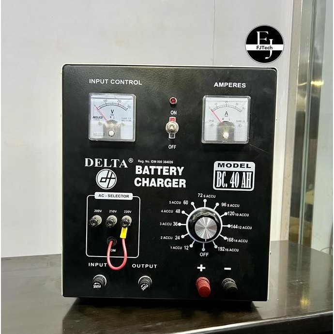 Cas Aki Battery Charger Delta BC 40 AH / Cas Aki Delta DT 440 C MURAH