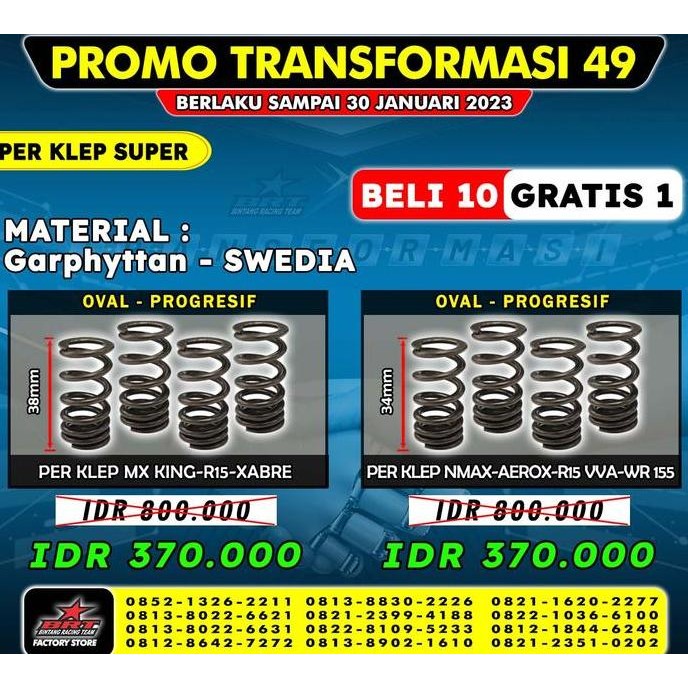 BRT Per Klep Super for MX-King