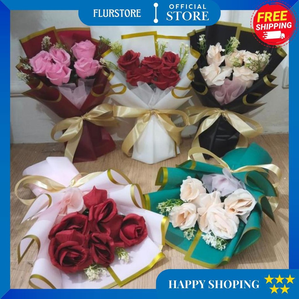 Buket Id - Buket Bunga Rose Artificial Untuk Cewek Dan Cowok Hadiah Wisuda Graduation Ulang Tahun Ul