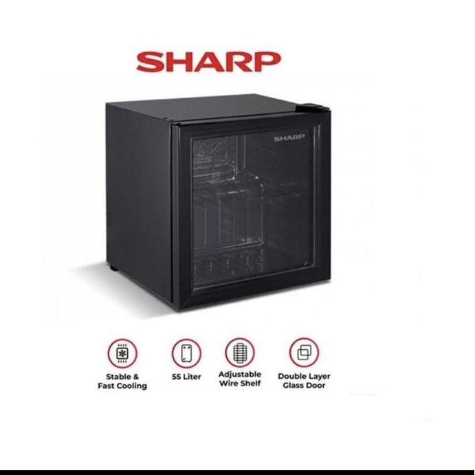 TERBARU - SHARP KULKAS MINI BAR KULKAS HOTEL SCH50XFS