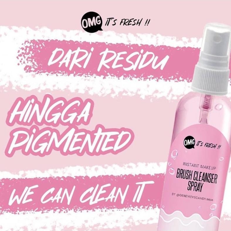 

baru omg it's fresh spray pembersih kuas makeup original - brush cleaner termurah