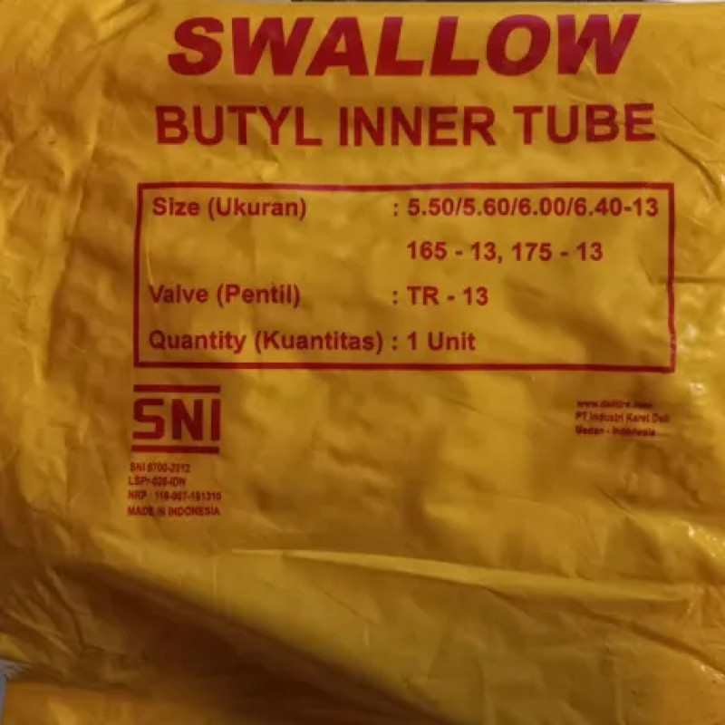 Ban dalam 550-13 swallow
