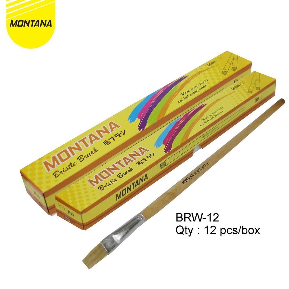 

baru montana kuas cat air lukis 36cm set watercolor brush nylon brw-12