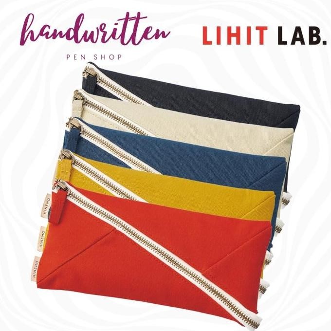 

NEW LIHIT LAB A-7901 Hinemo Canvass Wide Open Pen Case XL / Tempat Pensil