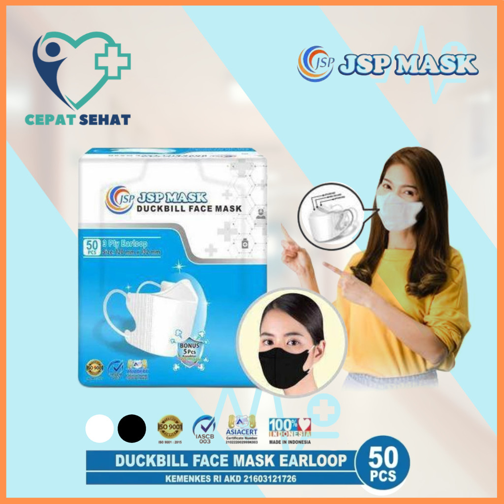 JSP MASK Duckbill Face Mask masker medis isi 50 pcs