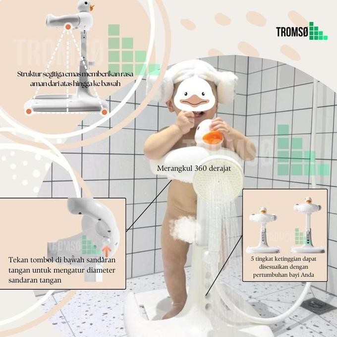 Baby Bath Standing Pole/ Alat Bantu Mandi & Cebok  Bayi Balita Berdiri / Alat Mandi Berdiri Untuk Ba