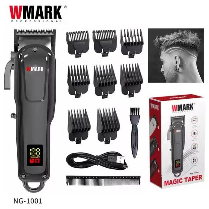 TERLARIS - WMARK Alat Cukur Rambut Hair Clipper Professional 6600 RPM NEW 2024 Charging USB Tipe C M