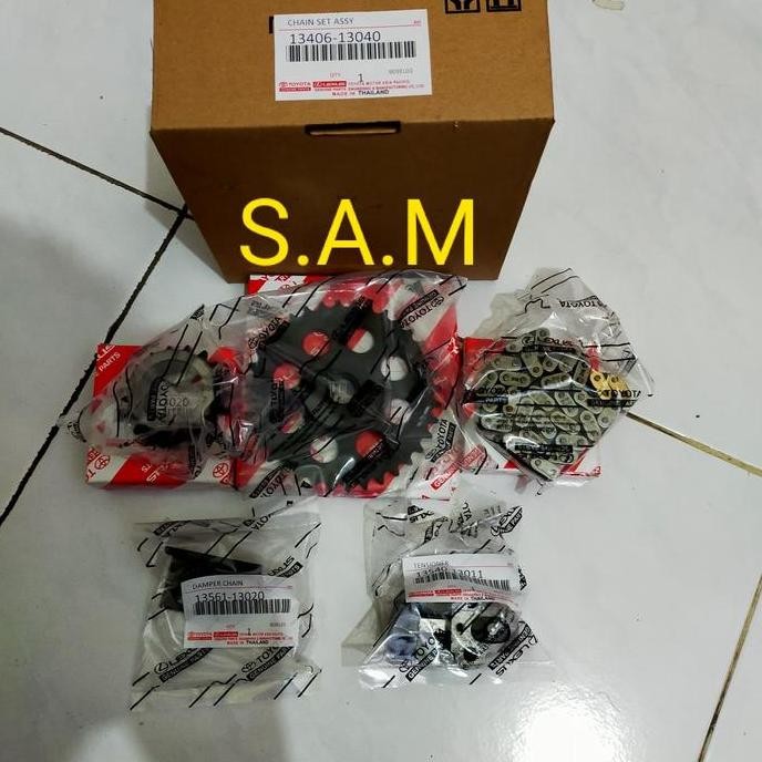 rantai keteng / timing chain set kijang 5k 7k