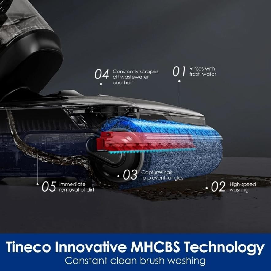 Tineco Floor One Switch S7 Stretch Wet and Dry Cordless Stick Vacuum Cleaner and Floor Washer Vakum 