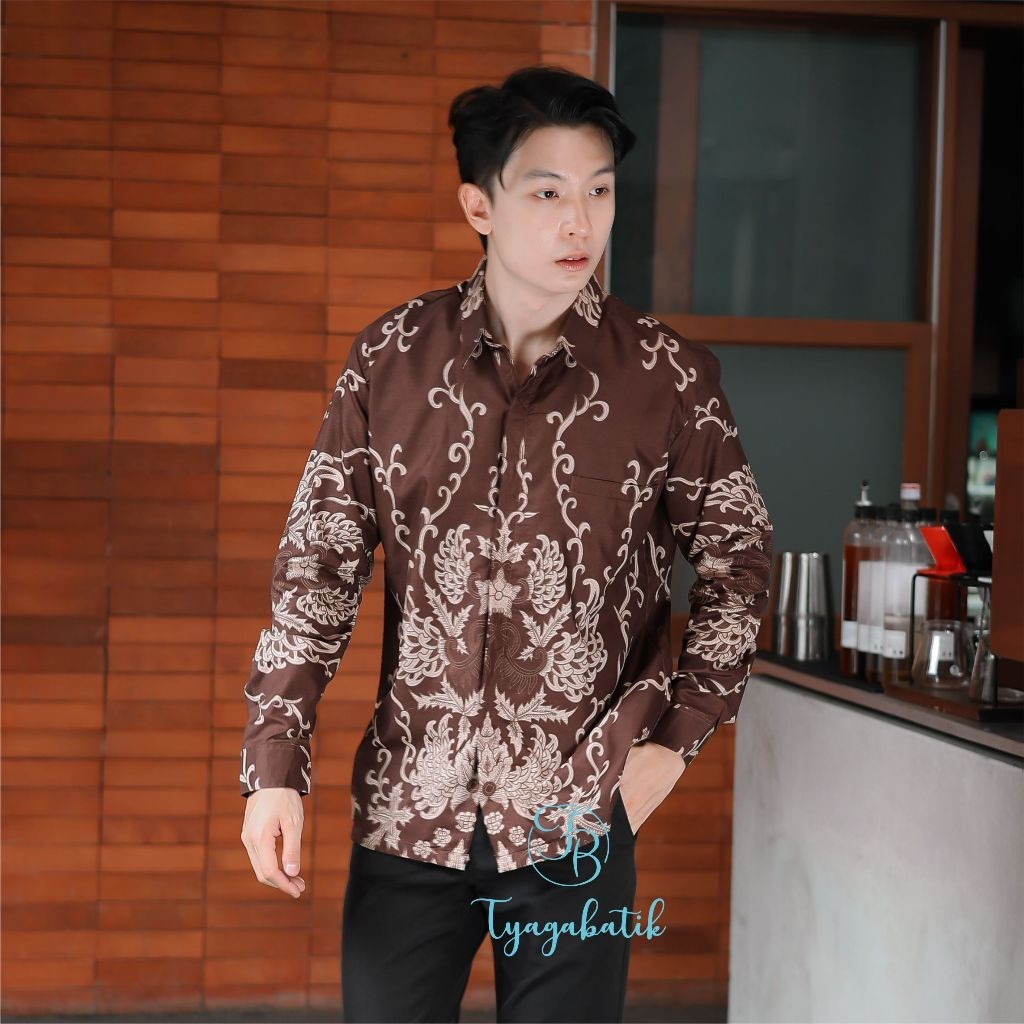 Kemeja Batik Slimfit Lapis Furing Premium 1157 Tyaga Batik
