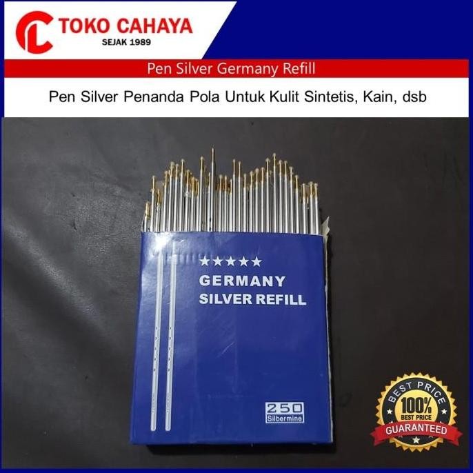 

NEW Silver Pen Germany Refill Pen Penanda Pola Isi 250 Pcs