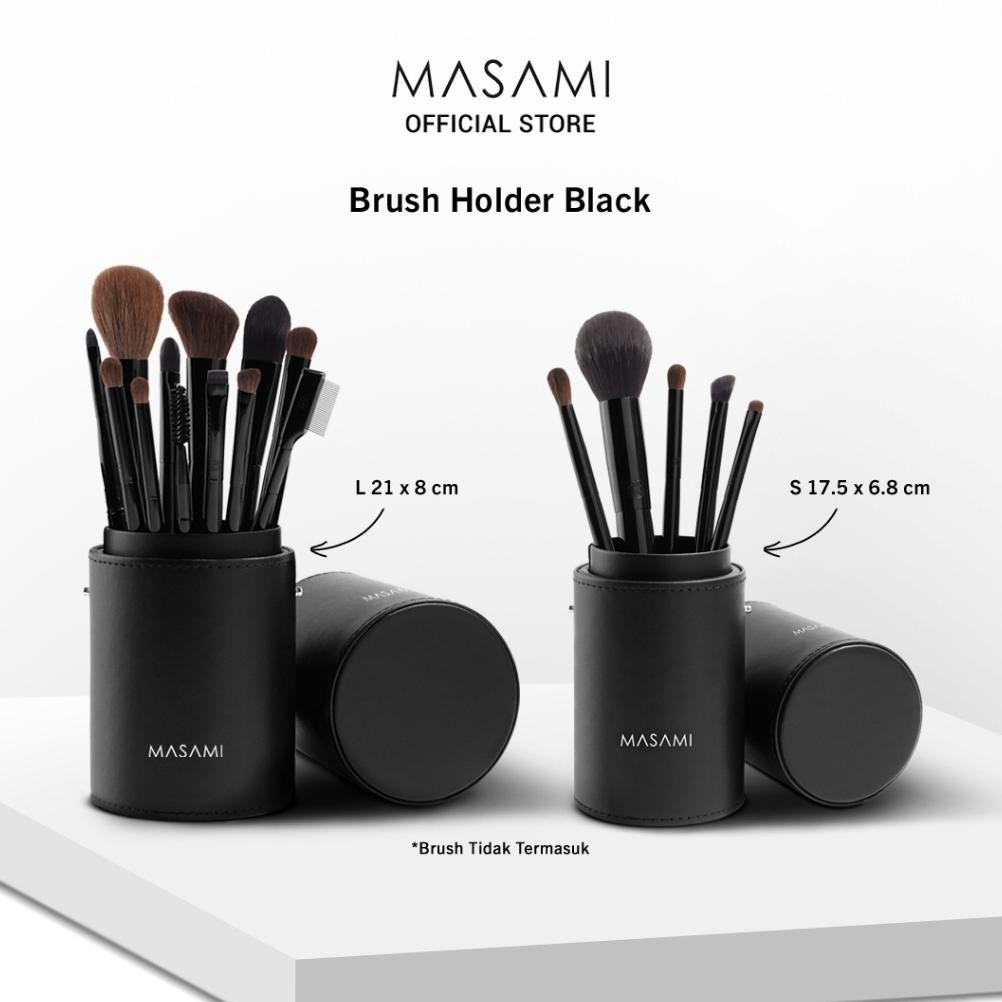 

baru masami brush holder black tempat kuas makeup tabung ukuran small & large