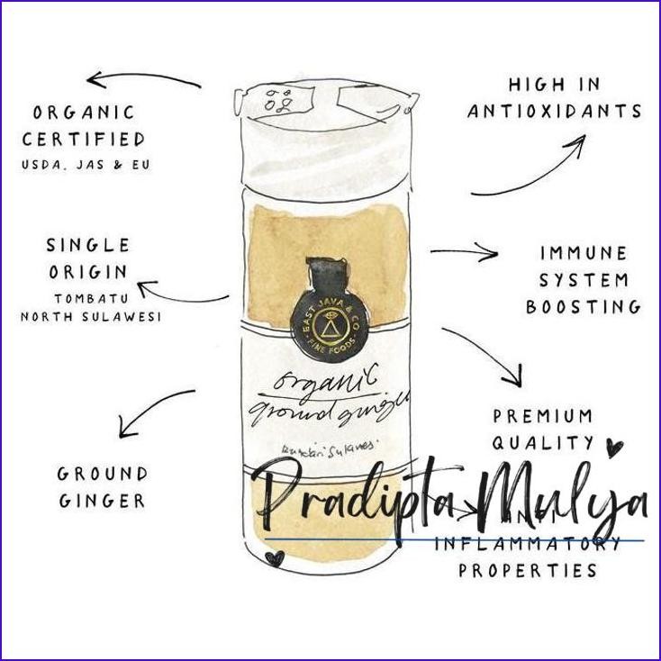 

Pasti Murah East Java & Co Organic Ground Ginger - 45G (Jahe Bubuk Organik)