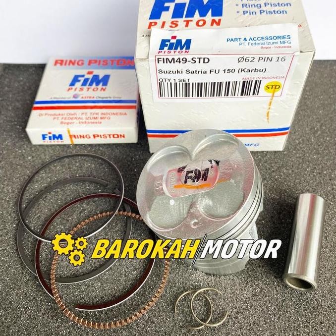 . PISTON KIT SEHER SET SATRIA FU 62 62.5 63.5 64 PIN 16 FIM