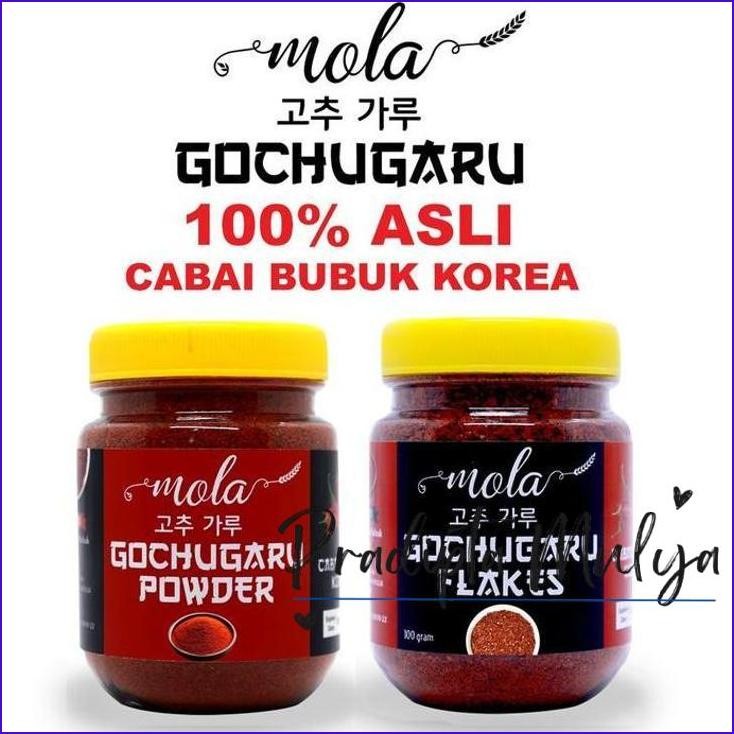 

Promo..!! Mola Gochugaru Cabai Bubuk Korea Flake (Kasar) / Powder (Bubuk)