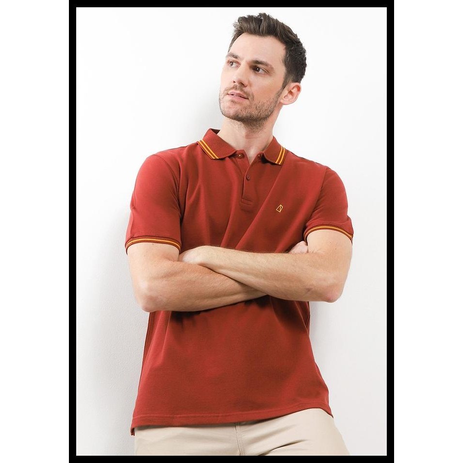 Obermain Kaos Polo Pria Boiler Ss Polo Maroon Opa24004Mr Terlaris