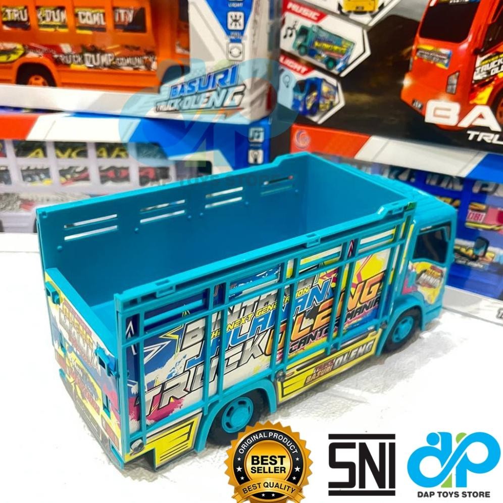 Mainan Anak Truck Oleng Basuri Musik Dan Lampu / Truk Oleng Musik Telolet / Miniatur Truck Oleng Gra