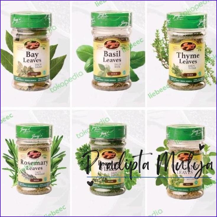

Langsung Gas.! Jay'S Thyme Rosemary Oregano Basil Parsley Bay Jays Herb Rempah