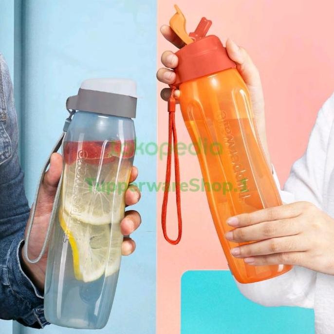 Promo Tupperware Eco Bottle 750Ml Straw/ Plif Botol Minum