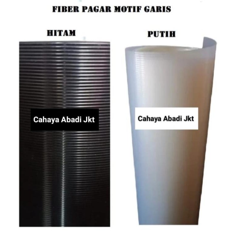 baru FIBER GLASS PAGAR HITAM GARIS LEBAR120CM
