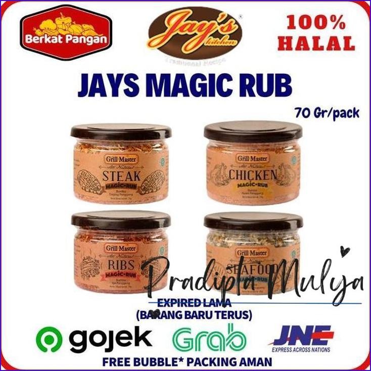 

Terbaru..!! Jay'S Grill Master Magic Rub 70Gr / Chicken / Ribs / Steak / Seafood Jays