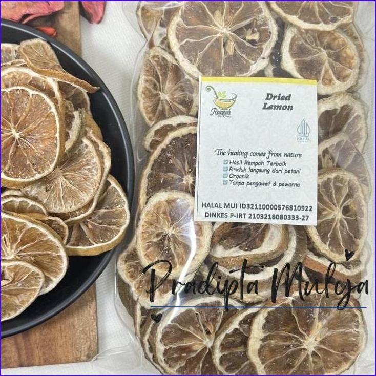

New..!! Lemon Kering Iris Berat Bersih Produk 100 Gram