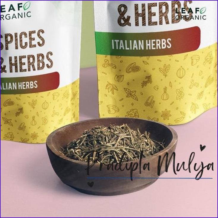 

Asli..! Italian Herbs Leaf Organic Rempah Khas Italia Seasoning Spices Premium Kering Murni Organik