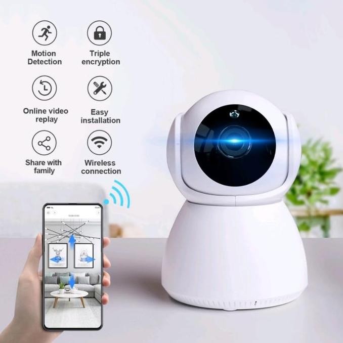 CCTV SNOWMAN IP CAMERA WIRELESS V380 / V380PRO WIFI FULL HD