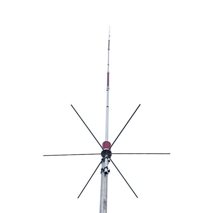 TERLARIS - ANTENA G7 VHF  LILITAN PERAK BAHAN ALKAN - Radial Sirip 6  , Promo 2025