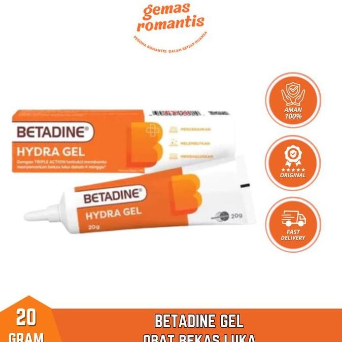 Penghilang Bekas Luka Betadine Hydra Gel 20 Gram Bisa Untuk Jerawat