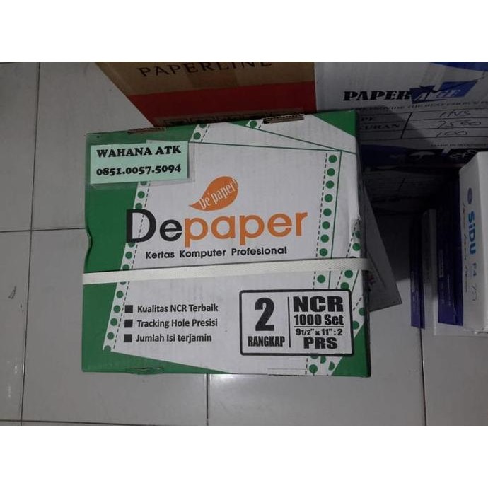 

TERMURAH - Continuous form Depaper 9,5 x 11 2 ply full / prs