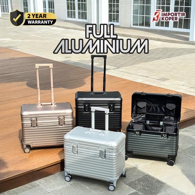 TERBARU - Importir Koper Full Aluminium Pilot 18 - 20 Inch Kabin High Quality Koper Make Up - Camera