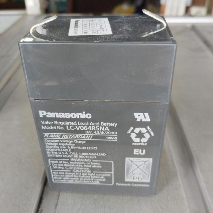 TERLARIS - Baterai accu aki kering Panasonic 6 v buat timbangan digital ori