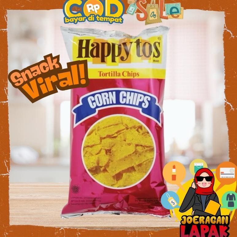 

Happy Tos Merah Viral - Corn Chips Snack Jajan Jagung Murah Grosir Stock