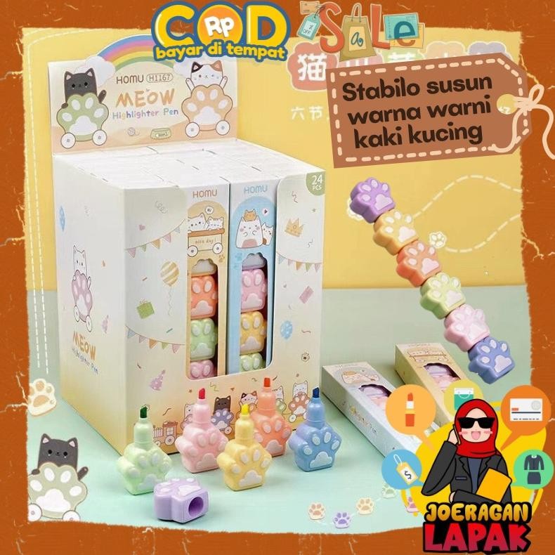 

Stabilo Set Susun 6 Warna Kaki Kucing Highlighter Tumpuk Pastel Marker L Spidol Textlightet Textliner Lucu Aesthetic Anak Gambar Tulis Kantor Stock
