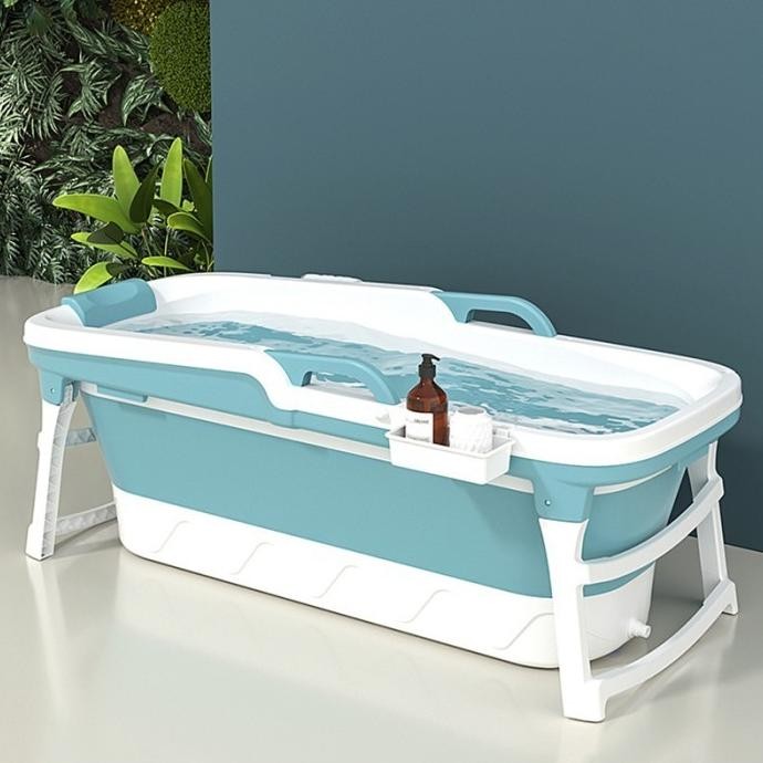 TERMURAH - Bak Mandi Lipat Portable SPA Bathtub Dewasa kolam Adult 120 x 60 cm