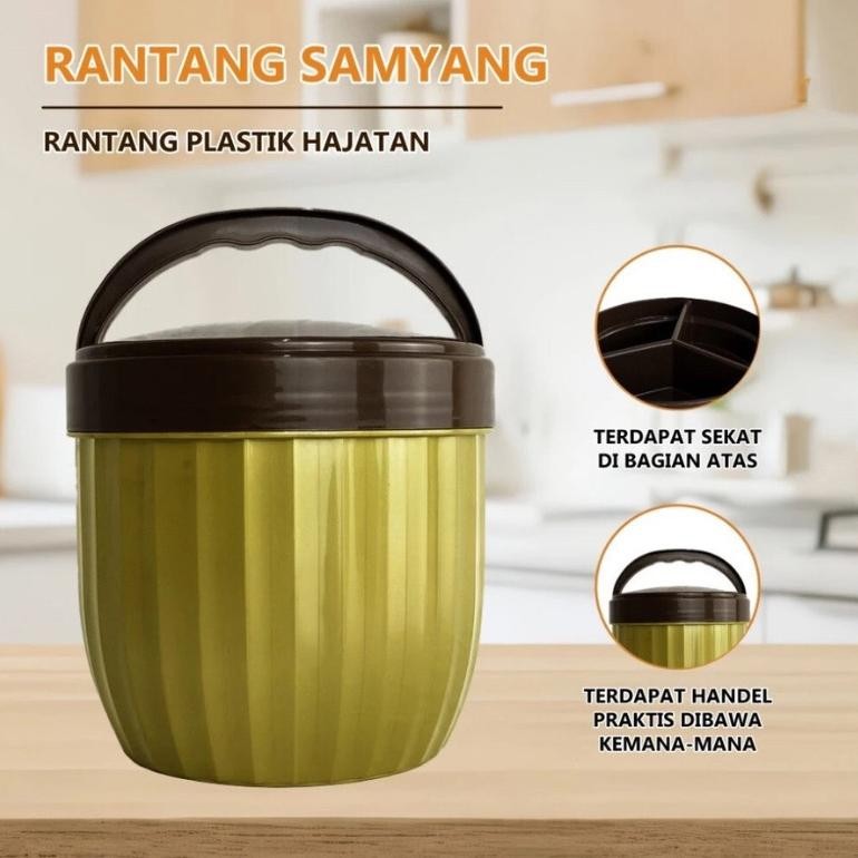 Rantang Samyang - Wadah Tempat Makanan Hajatan Sekat Samir Berkatan Nasi Lauk Bekal Bontot Bento Pla
