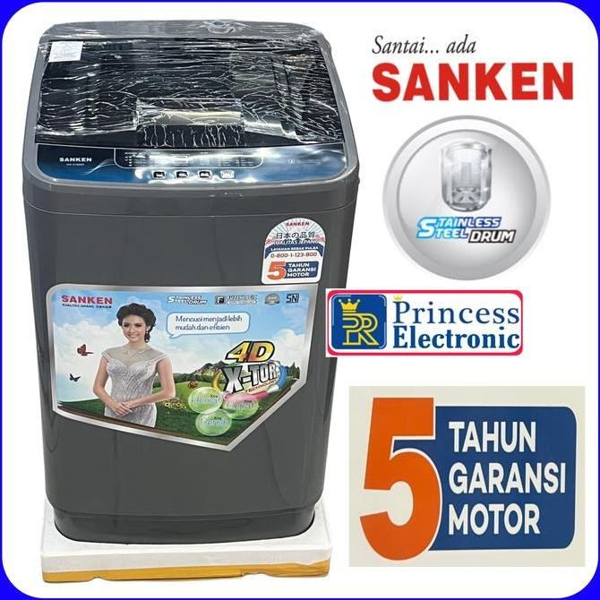 NEW Sanken Mesin Cuci 1 Tabung 7KG AW S 780 (BK)