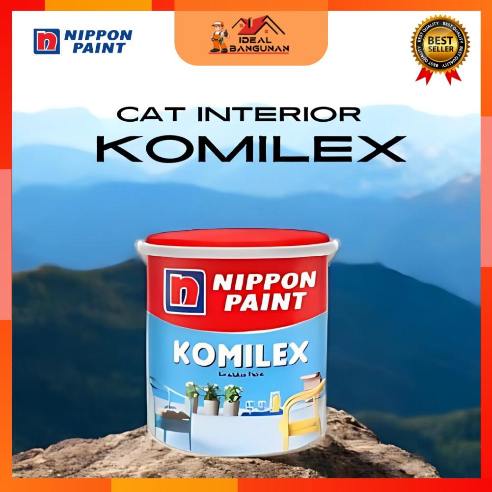 [Ready] Cat Tembok Komilex 4,5 Kg | Cat Nippon Paint | Cat Tembok Interior | Cat | Paint | Cat Tembo