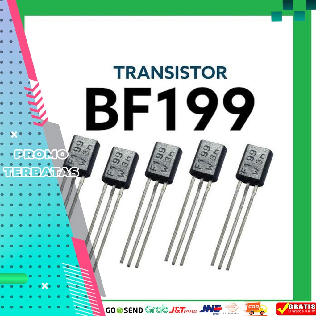 QTY 5 PCS BF199 PHILIPS ORIGINAL HIGH FREQUENCY TRANSISTOR NPN TO92