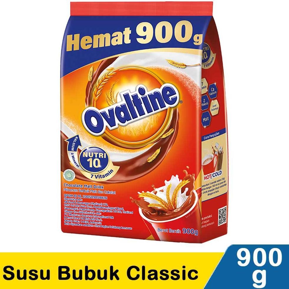 

Fue-K5X20 Ovaltine Classic Susu Bubuk Coklat 900 Gr Gk-61