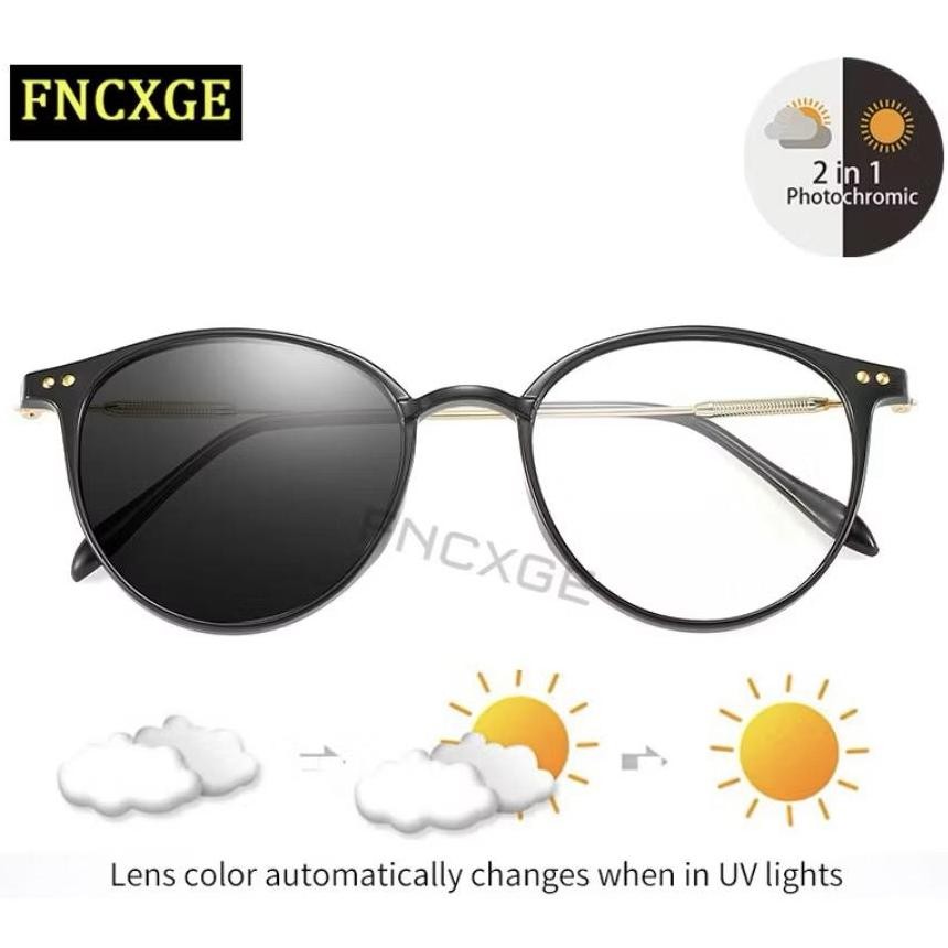 KACAMATA MINUS PHOTOCROMIC KOREAN STYLE/ KACAMATA MINUS LENSA PHOTOCROMIC PRIA WANITA MISS MIRA 880