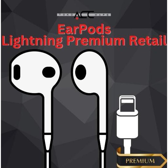 HANDSFREE HEADSET EARPHONE EARPOD ORIGINAL IPHONE 7/8/X/XR/XS MAX