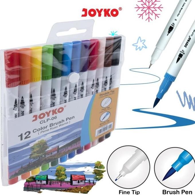 

Sale Color Brush Pen / Pena Kuas Warna Joyko Clp-06