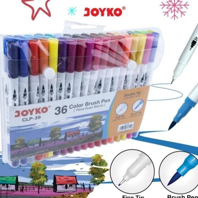 

Sale Color Brush Pen Pena Kuas Warna Joyko Clp -39 36 Warna Color