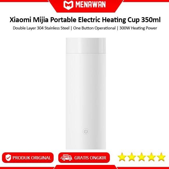 HOT SALE Xiaomi Mijia Portable Electric Heating Cup Botol Thermos Pemanas Air