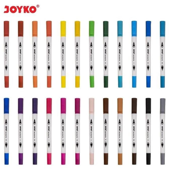 

Sale Joyko Color Brush Pen Spidol Kuas Pena Kuas 24 Warna Joyko Clp-07